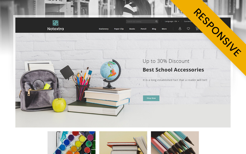 Stationery Store PrestaShop Theme