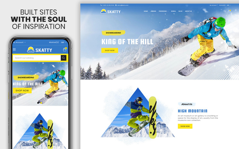 The Skateboard Responsive Premium Ecommerce Shopify Theme