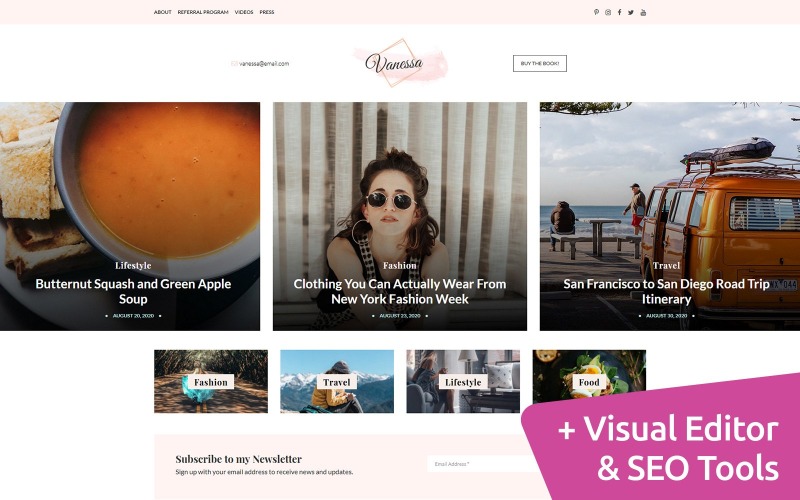 блоггинг moto cms 3 шаблон