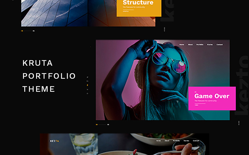 портфолио wordpress тема