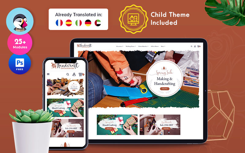 декоративно-прикладное искусство многоцелевая тема prestashop