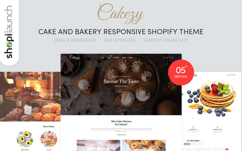 Cake &amp; Bakery Responsive Shopify Theme
