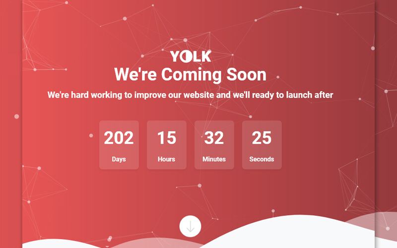 Bootstrap Responsive Coming Specialty Page