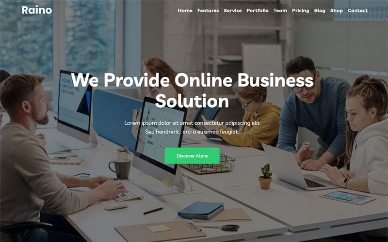 Digital Agency One page WordPress Theme