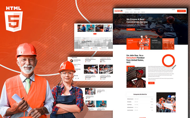 шаблон сайта fornia construction consultancy