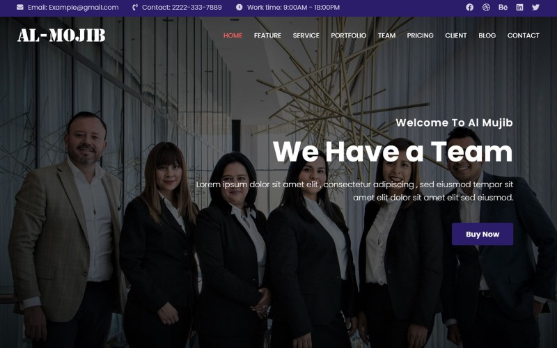 универсальный шаблон целевой страницы busniess &amp; consulting agency