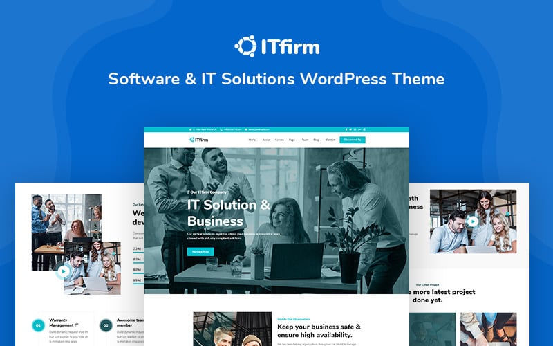 Software and IT Solutions Responsive WordPress Theme