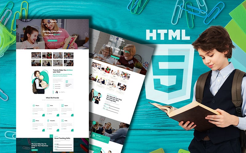 Tutorly Online Courses &amp; Education Website Template