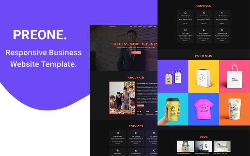 Responsive Business HTML5 Website Template