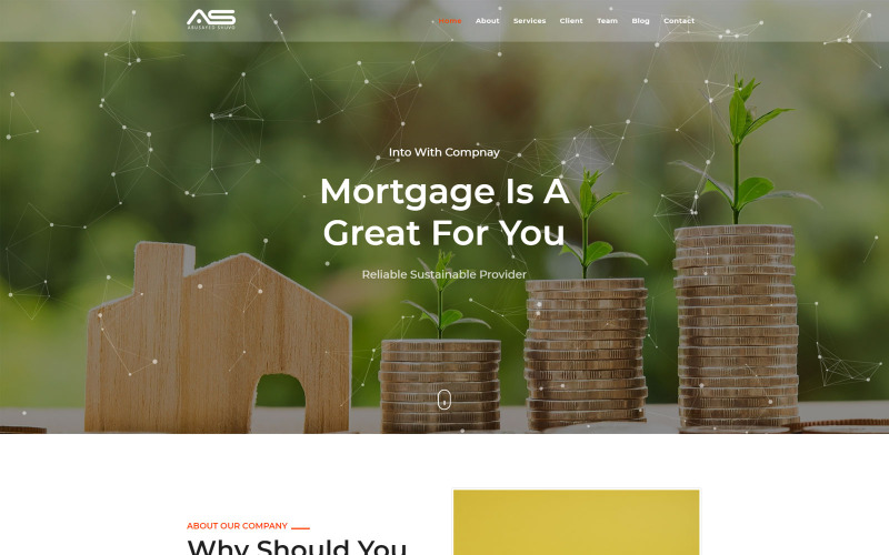 Real Estate Mortgage Landing Page Template