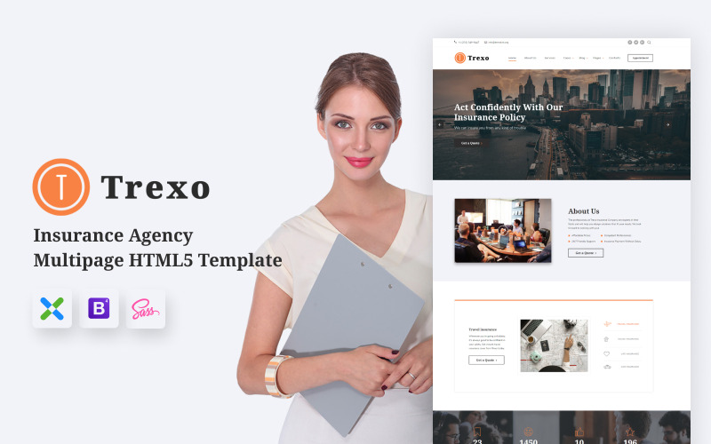шаблон сайта страхового агентства html5