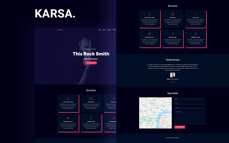 Responsive Portfolio Bootstrap Website Template