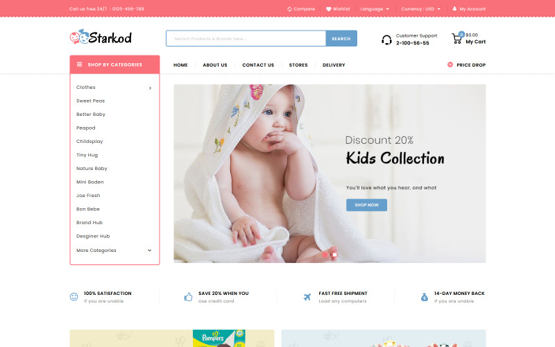 Kids and Toys Store PrestaShop Theme