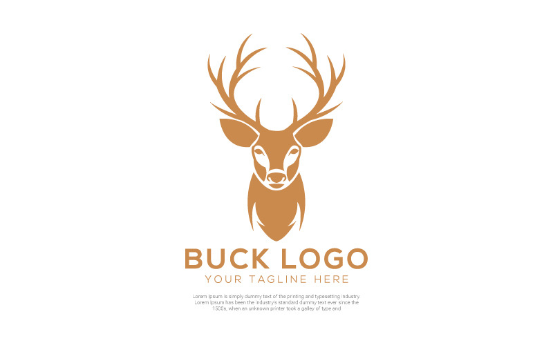 Download Шаблон логотипа "Buck Logo Template" / Buck Logo Template - Шаблон логотипа на тему графика animal,animals,big,brand,branding,buck,club,clubs,deer,deer head,exclusive,forest,hunt,hunting,jungle,modern,nature,rustic,stag,traditional