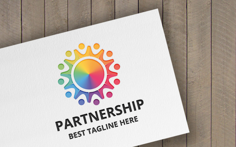 Download Шаблон логотипа "Partnership Logo Template" / Partnership Logo Template - Шаблон логотипа на тему графика connect,connection,globe,global,human,human care,internet,network,link,technology,modern,partner,wireless,social,media,earth,cloud,tech,software,solution