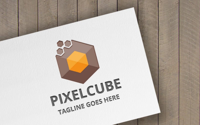 Download Шаблон логотипа "Pixel Cube Logo Template" / Pixel Cube Logo Template - Шаблон логотипа на тему графика agency,colorful,cube logo,cube technology,digital cube,digital logo,hexagonal,internet,media,modern,multimedia,pixel,smart cube,studio,triangle,web