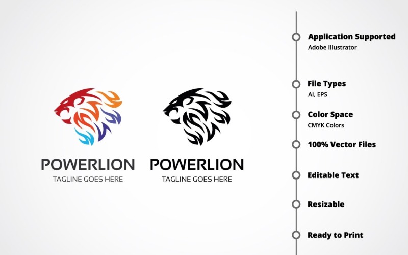 Download Шаблон логотипа "Power Lion Logo Template" / Power Lion Logo Template - Шаблон логотипа на тему графика animal,brand,business,consultant,digital,entertainment,expertise,lion head,lion logo,majestic,media,power,red,royal,sport,strength,strong,tiger