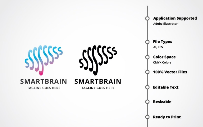 Download Шаблон логотипа "Smart Brain Logo Template" / Smart Brain Logo Template - Шаблон логотипа на тему графика artificial intelligence,brain,brainstorm,brainstorming,business,concept,data,digital,engineer,entertainement,exchange,genius,idea,intelligence,letter s,logo s,network,professional,sharing,sig
