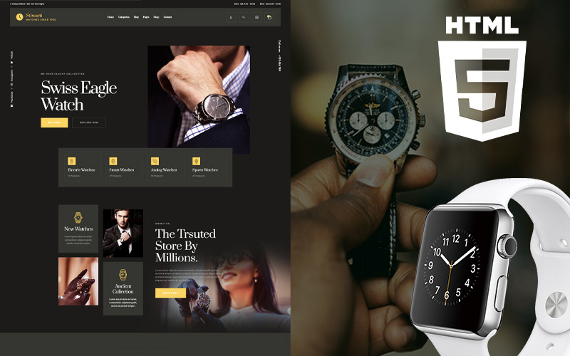 Watch Store Website Template