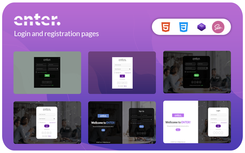 Login and Register Specialty Page