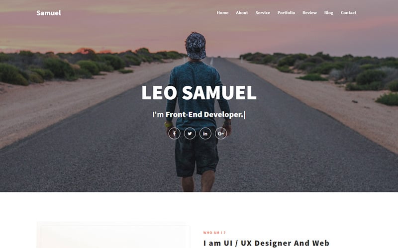 Personal Portfolio Landing Page Template