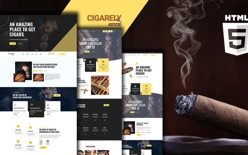 Cigar Shop Website Template