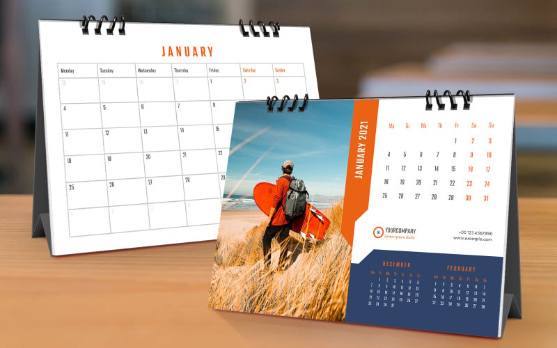 Download Planner "Desk Calendar 2021 26 Pages Monthly Planner" / Desk Calendar 2021 26 Pages Monthly Planner - Planner на тему графика desk calendar,office,planner,monthly,month,company,marketing,agency,business,print