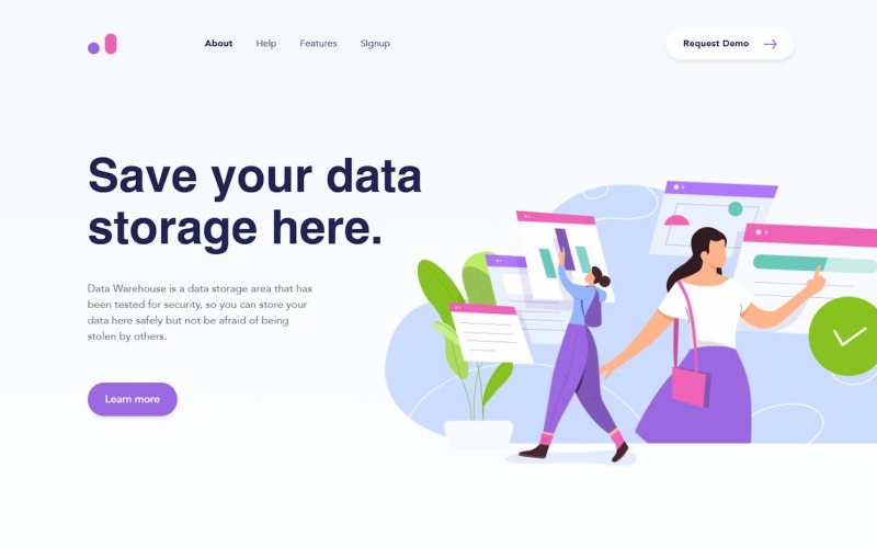 Software Profile Landing Page Template