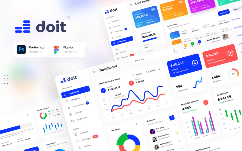 Download UI элементы "Doit - Personal Banking Admin Dashboard UI Template " / Doit - Personal Banking Admin Dashboard UI Template  - UI элементы на тему графика banking admin dashboard,personal admin dashboard,modern admin dashboard,admin dashboard,modern dashboard,doit admin dashboard,banking admin,personal banking,personal admin,doit personal banki