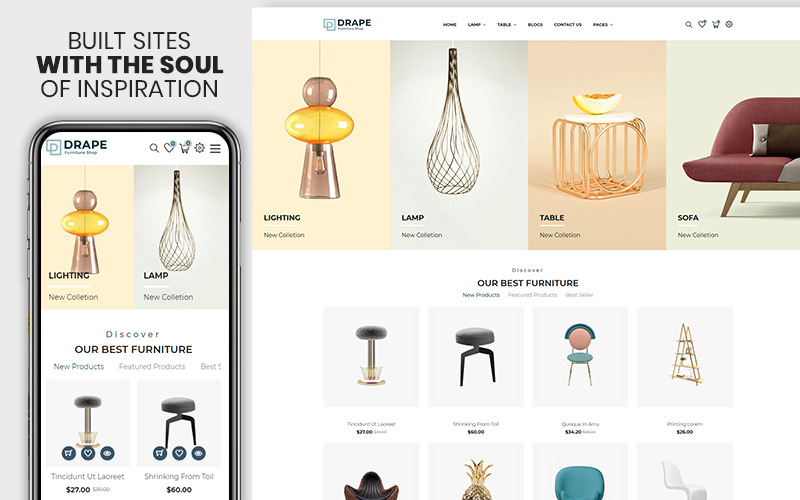 Furniture &amp; Interior Bootstrap Shopify Theme