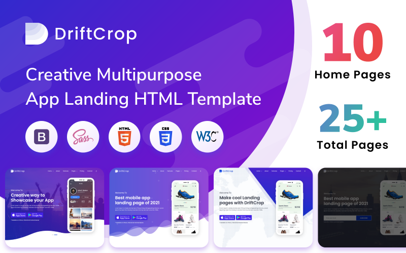 Clean Multipurpose Landing Page Template