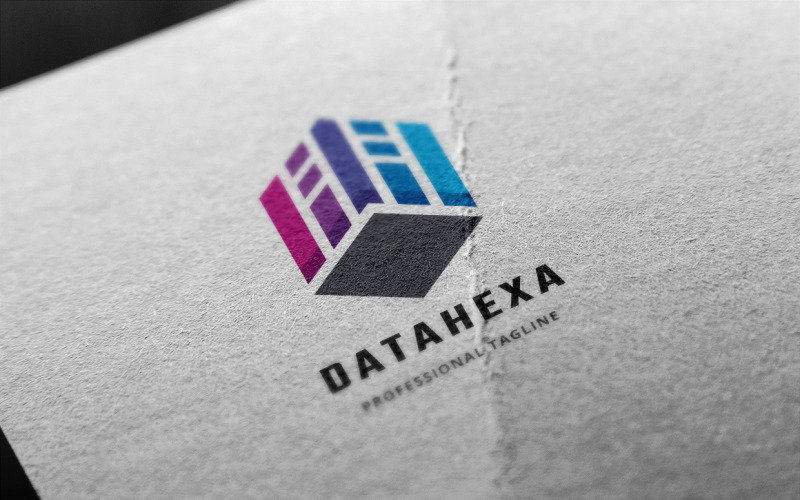 Download Шаблон логотипа "Data Hexagonal Logo Template" / Data Hexagonal Logo Template - Шаблон логотипа на тему графика abstract,box,brand,branding,business,cube,data,hex,hexagon,hive,iconic,identity,internet,mobile,pixel,print ready,software,solution,solutions,tech