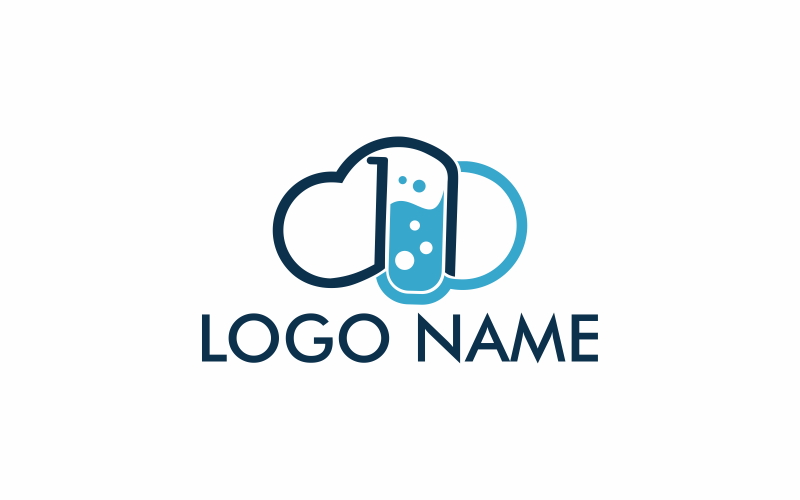 Download Шаблон логотипа "Lab Cloud Logo Template" / Lab Cloud Logo Template - Шаблон логотипа на тему графика lab,cloud,technology,business,computer,data,internet,communication,research,vector,storage,web,laboratory,datacenter,connection,people,tech,networking,icon,male