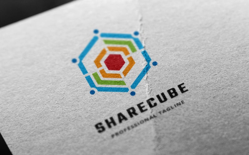 Download Шаблон логотипа "Share Cube Logo Template" / Share Cube Logo Template - Шаблон логотипа на тему графика abstract,box,creation,cube,design,global,hexagon,marketing,media,multimedia,network,networking,photograph,professional,share,sharing,solution,startup,studio,synergy