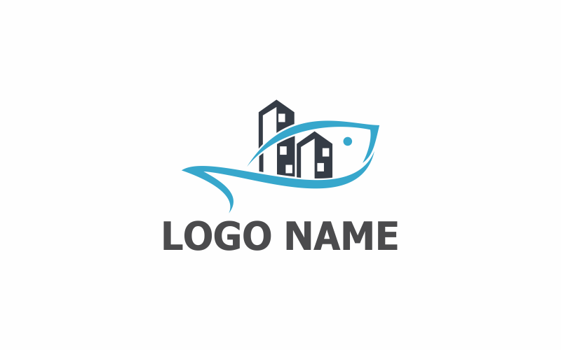 Download Шаблон логотипа "Fish Town Logo Template" / Fish Town Logo Template - Шаблон логотипа на тему графика fish,background,landscape,sea,town,travel,water,marine,outdoor,wild,beach,city,seafood,tourism,food,fishing,lake,flora,fish hoek,aquatic
