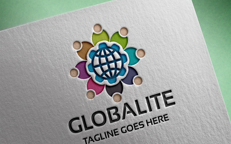 Download Шаблон логотипа "Globalite Logo Template" / Globalite Logo Template - Шаблон логотипа на тему графика global,connection,internet,network,link,technology,web,connect,modern,wireless,social,media,earth,cloud,tech,software,globe,circle,sphere,networking