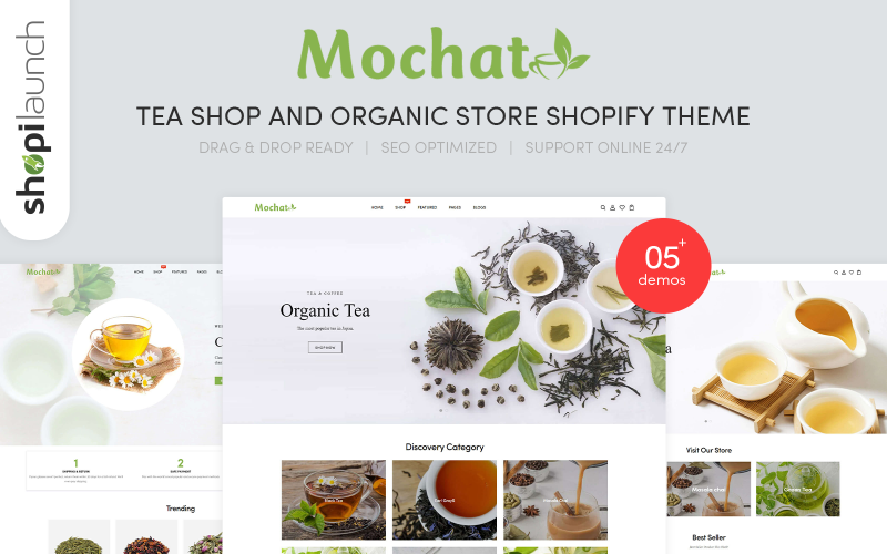 Tea Shop And Organic Store Responsive Shopify Theme