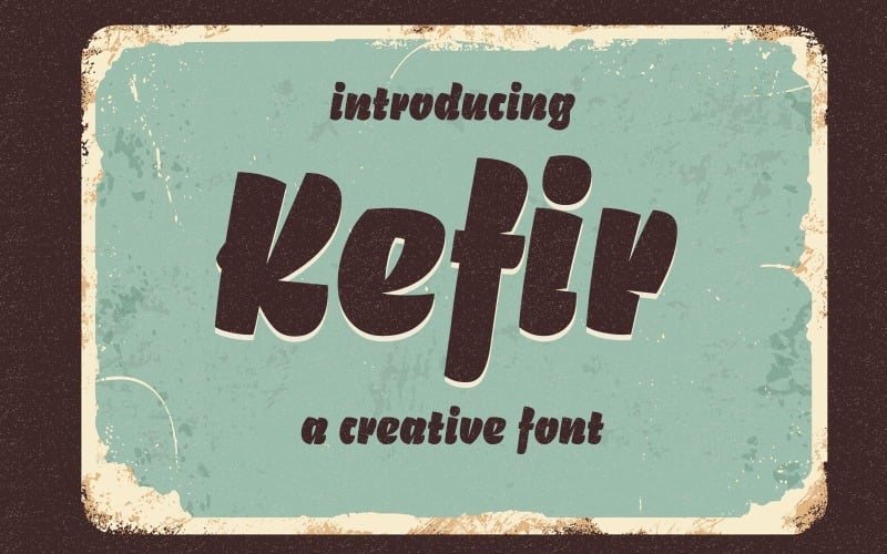 Download Шрифт "Kefir Font" / Kefir Font - Шрифт на тему графика font,script,fun,display,decorative