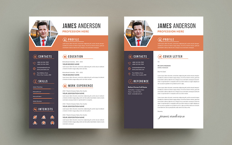 Download Резюме "Formal CV Cover Letter Resume Template" / Formal CV Cover Letter Resume Template - Резюме на тему графика cv resume,resume,resume template,clean cv,cover letter,curriculum vitae,creative cv,cv design,cv template,modern cv,a4,a4 size,letter size,employment,professional cv,formal resume,job resume,