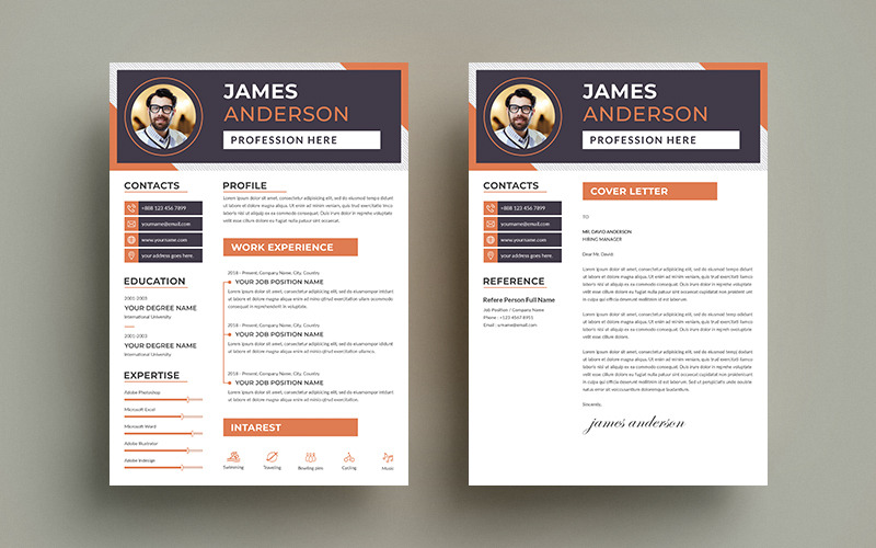 Download Резюме "Minimal Cv Cover Letter Resume Template" / Minimal Cv Cover Letter Resume Template - Резюме на тему графика cv resume,resume,resume template,clean cv,cover letter,curriculum vitae,creative cv,cv design,cv template,modern cv,a4,a4 size,letter size,employment,professional cv,formal resume,job resume,