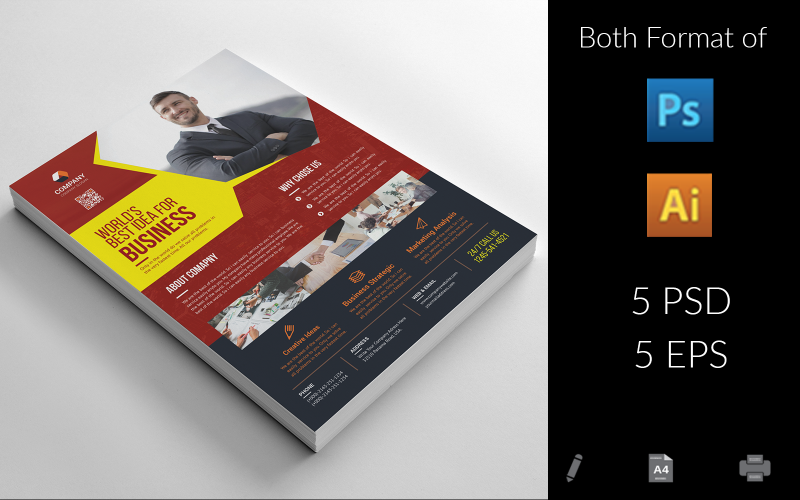 Download Фирменный стиль "Agency Business Flyer" / Agency Business Flyer - Фирменный стиль на тему графика psd,flyer,corporate,liflet,computer,internet,stationery,poster,blue,hiquality,official,sample,business,logo,professional,modern,art,standard,creative,graphics