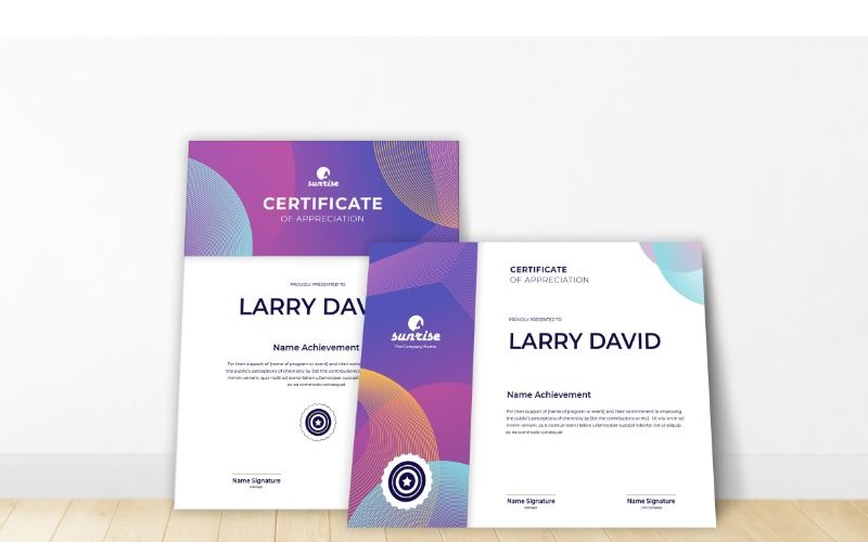 Download Шаблон сертификата "Larry David Certificate Template" / Larry David Certificate Template - Шаблон сертификата на тему графика a4,achievement,acknowledgement,adobe illustration,adobe photoshop,appreciation,award,certification,graduation,lancscape,layout,microsoft word,portrait,professional,recognition,template