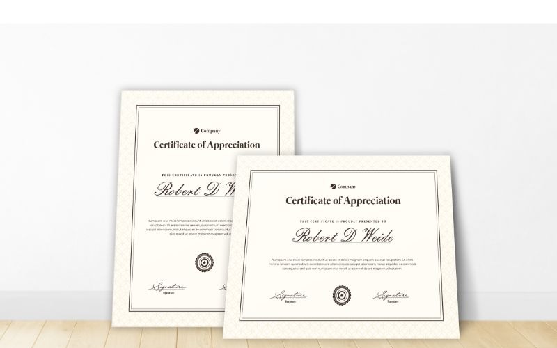 Download Шаблон сертификата "Robert D Weide Certificate Template" / Robert D Weide Certificate Template - Шаблон сертификата на тему графика a4,achievement,acknowledgement,adobe illustration,adobe photoshop,appreciation,award,certification,graduation,lancscape,layout,microsoft word,portrait,professional,recognition,template