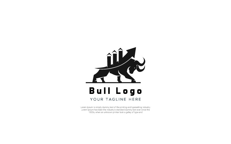 Download Шаблон логотипа "Bull Cash Logo Template" / Bull Cash Logo Template - Шаблон логотипа на тему графика bull,bull logo,capital market,cash,finance,financial,financial solutions,fund,funding,insurance,market,money,safe,securities,trading