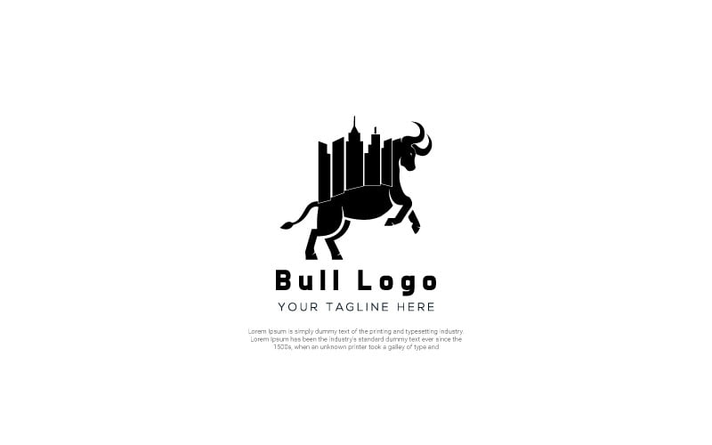 Download Шаблон логотипа "Bull Market Logo Template" / Bull Market Logo Template - Шаблон логотипа на тему графика bull,bull logo,capital market,cash,finance,financial,financial solutions,fund,funding,insurance,market,money,safe,securities,trading