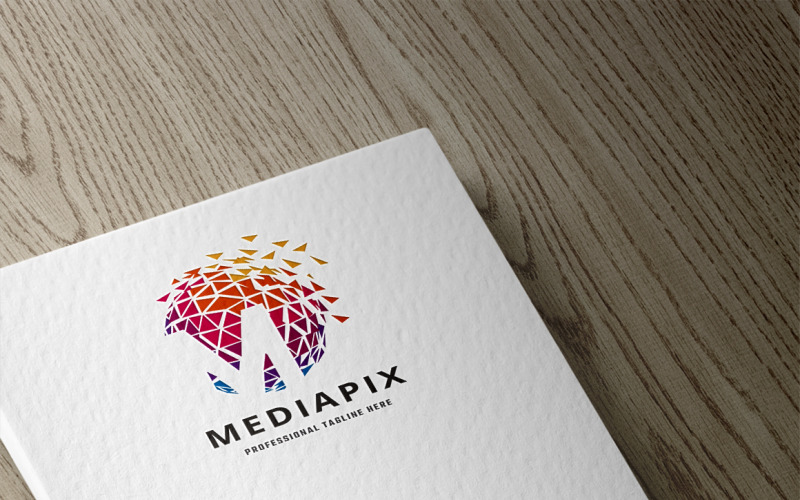 Download Шаблон логотипа "Mediapix Letter M Logo Template" / Mediapix Letter M Logo Template - Шаблон логотипа на тему графика 3d,ball logo,clean brand,colorful,creative tree,developer,digital identity,elegant,entertainment,geek,group,ideal,internet,it community,letter m,media,mobile data,modern,pixel designer,print