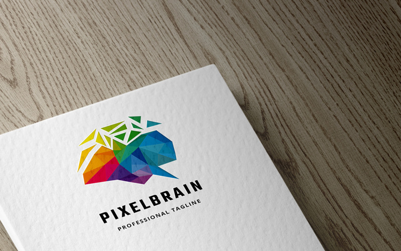 Download Шаблон логотипа "Pixel Brain Logo Template" / Pixel Brain Logo Template - Шаблон логотипа на тему графика brain,brainstorm,brand,bright,communication,concept,cortex,creative,creativity,development,digital,genius,idea,identity,ingenious,intelligence,internet,media,network,networking