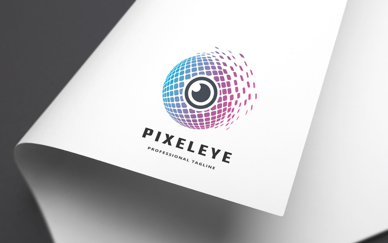 Download Шаблон логотипа "Pixel Eye Logo Template" / Pixel Eye Logo Template - Шаблон логотипа на тему графика abstract,alarm,brand,branding,business,colorful,creation,creative,creativity,data,digital,eye,it,lens,marketing,matrix,media,multimedia,photo,photograph