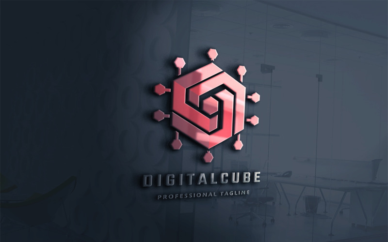 Download Шаблон логотипа "Digital Cube Logo Template" / Digital Cube Logo Template - Шаблон логотипа на тему графика box,brand,branding,business,central,consultant,core,corporate,creative,cube,cubic,cubical,digital,dimension,entertainment,experience,expert,global,hexagon,hexagonal