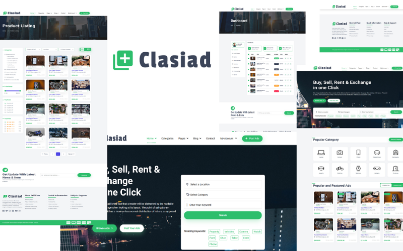 Classified Ads and Listing Website Template